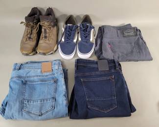254 Lot 309 Miscellaneous jeans and sneakers