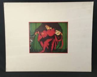 406 Lot 401h Maxfield Parrish ink stamped lithograph