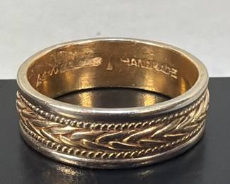 036 Lot 83 14k handmade gold ring