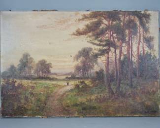 125 Lot 134 L Richard s vintage oil painting on canvas