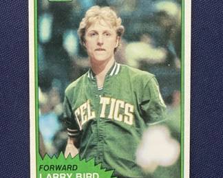 525 Lot 460h 1981 82 Topps Larry Bird basketball card