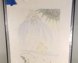 021 Lot 24 Salvador Dali signed colored etching