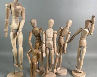 820 Lot 735 Group of wood artist s mannequin