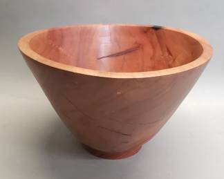 811 Lot 727 Brazilian pepper wood hand turned bowl