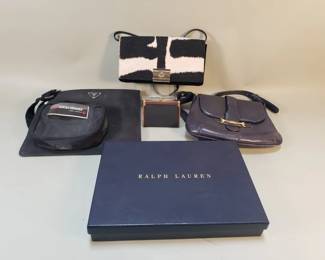 319 Lot 352 Group of designer style handbags etc