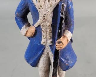 196 Lot 205 Vintage cast iron Colonial soldier figure