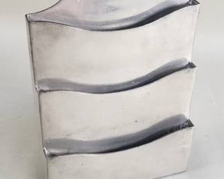 220 Lot 256 De Quevedo and De Campos pewter desk organizer