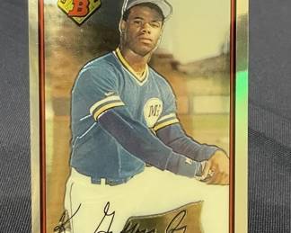 378 Lot 387h 2002 Bowman Chrome Ken Griffey Jr baseball card