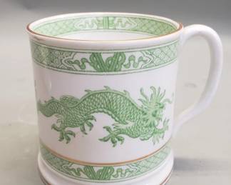 091 Lot 100 Hammersley bone china Green dragon mug for