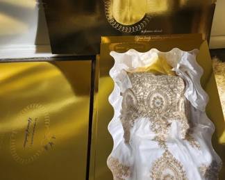 475 Lot 435h Wedding prom dress with Swarovski crystals