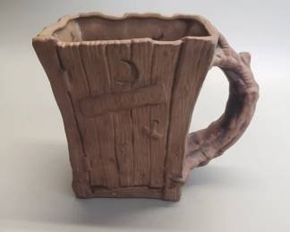 486 Lot 441 Vintage Jim Rumph figural pottery mug