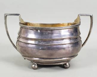 017 Lot 181 Antique sterling silver hallmarked sugar bowl