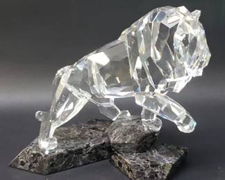 094 Lot 666 Swarovski Soulmates Spirit of Nobility lion figurine