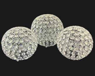 509 Lot 452h Lot of 3 metal table centerpieces