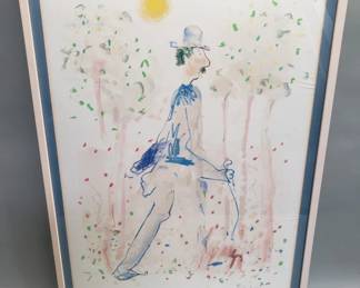 075 Lot 230 Signed Robert Weil mixed media