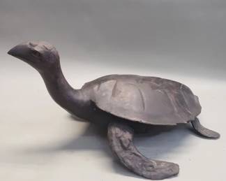 269 Lot 319 Vintage bronze turtle