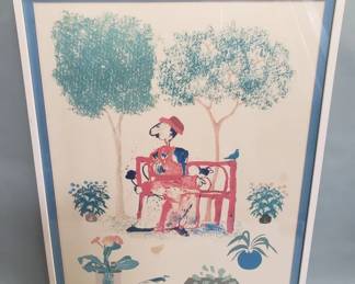 076 Lot 231 Signed vintage Robert Weil print