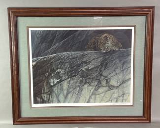 180 Lot 251 Robert Bateman Leopard Ambush signed print
