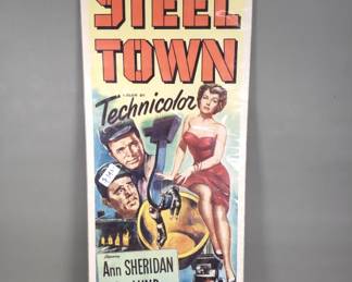 754 Lot 674 Pair of vintage movie posters Behind the Eight