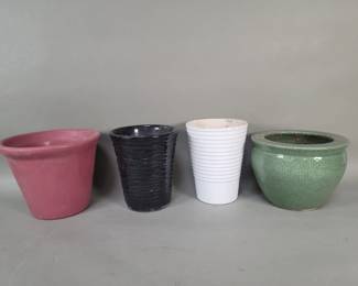 311 Lot 346 Four pottery planters