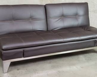 046 Lot 55 Lifestyle Solutions faux leather and chrome