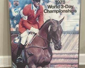 338 Lot 361h Framed 1978 Kentucky Horse Park poster