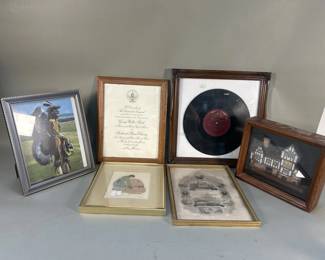 659 Lot 585 Group of vintage print engraving composite