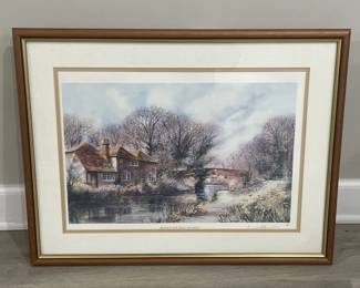 063 Lot 359h Framed pencil signed Terry Harrison print