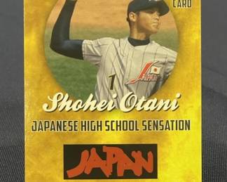 384 Lot 390h 2012 Shohei Ohtani Rookie Phenoms rookie card