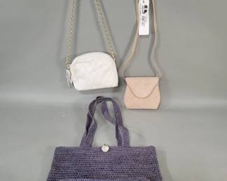 292 Lot 336 Three fabric and faux leather designer style