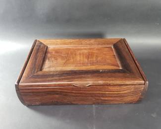 175 Lot 184 Vintage teak jewelry box