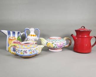 399 Lot 398 Ceramic tea pots and miscellaneous