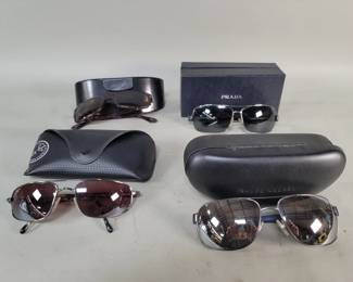 735 Lot 656 Group of designer style sunglasses