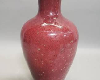 108 Lot 117 Chinese monochrome oxblood red porcelain vase