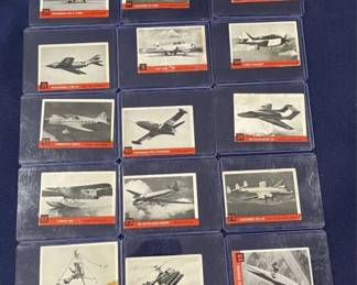 439 Lot 417h Lot of 15 1956 military cards