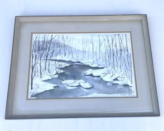 318 Lot 351h Frame vintage K Cooper 1965 print
