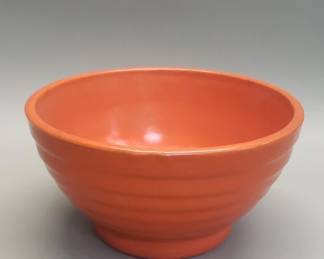 582 Lot 512 Vintage Bauer pottery ringware orange mixing