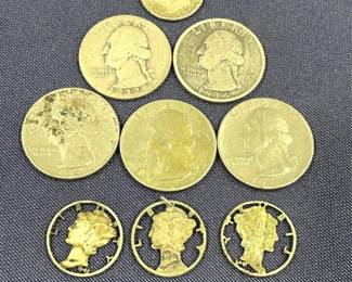 485 Lot 440h Lot of silver coins