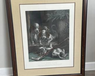 299 Lot 339h Framed print The First Taste