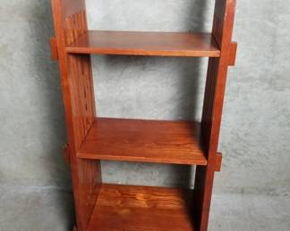232 Lot 297 Contemporary Arts Craft style book shelf