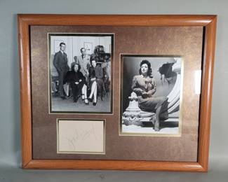 716 Lot 638 Framed Joan Crawford signed photograph