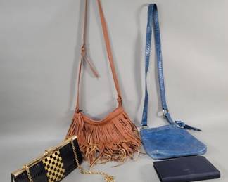 242 Lot 303 Leather and faux leather handbags