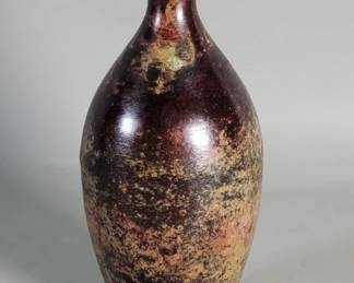 710 Lot 632 Mid century brass vase
