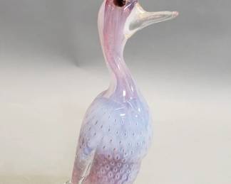 200 Lot 695 Murano glass duck figurine