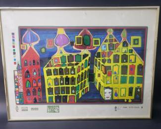 012 Lot 125 Friedensreich Hundertwasser screen print