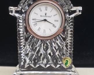 042 Lot 51 Waterford Crystal desk clock