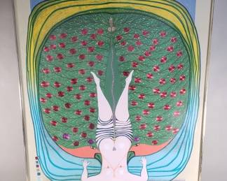 005 Lot 26 Friedensreich Hundertwasser color serigraph