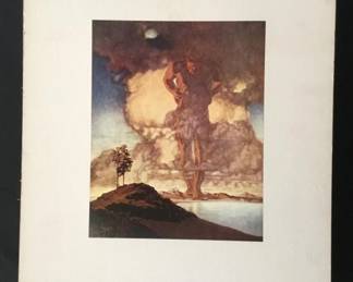 404 Lot 400h Maxfield Parrish ink stamped lithograph