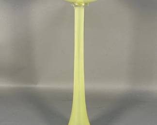 694 Lot 617 Vintage hand blown glass candlestick