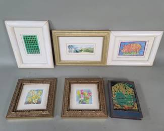 065 Lot 345 Group of signed prints with Hundertwasser exhibition catalog